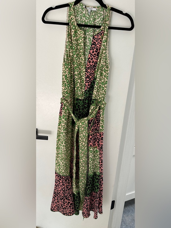 10 Crosby Derek Lam Dresses & Skirts - 10 Crosby Derek Lam Green and Cream Printed Dress